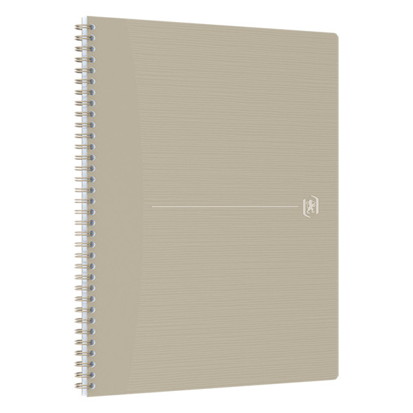 Oxford Origin cahier à spirale A4+ 90 g/m² 70 feuilles quadrillé 5 mm - sable 400150009 260271 - 2