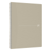 Oxford Origin cahier à spirale A4+ 90 g/m² 70 feuilles quadrillé 5 mm - sable 400150009 260271 - 2