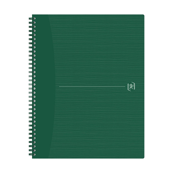Oxford Origin cahier à spirale A4+ 90 g/m² 70 feuilles quadrillé 5 mm - vert 400150010 260272 - 1