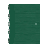 Oxford Origin cahier à spirale A4+ 90 g/m² 70 feuilles quadrillé 5 mm - vert 400150010 260272