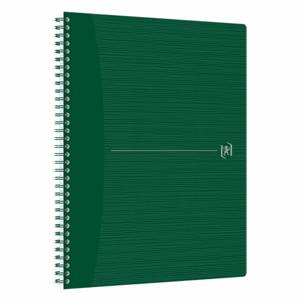 Oxford Origin cahier à spirale A4+ 90 g/m² 70 feuilles quadrillé 5 mm - vert 400150010 260272 - 2