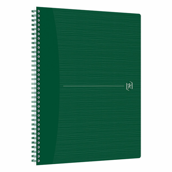 Oxford Origin cahier à spirale A4+ 90 g/m² 70 feuilles quadrillé 5 mm - vert 400150010 260272 - 2
