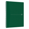 Oxford Origin cahier à spirale A4+ 90 g/m² 70 feuilles quadrillé 5 mm - vert 400150010 260272 - 2