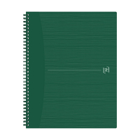 Oxford Origin cahier à spirale A4+ 90 g/m² 70 feuilles quadrillé 5 mm - vert 400150010 260272
