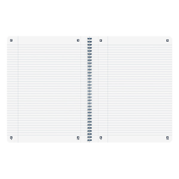 Oxford Origin cahier à spirale A4+ ligné 90 g/m² 70 feuilles - bleu 400150002 260264 - 3