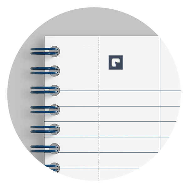 Oxford Origin cahier à spirale A4+ ligné 90 g/m² 70 feuilles - bleu 400150002 260264 - 4
