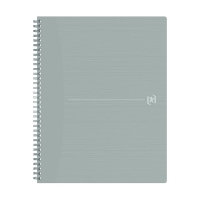 Oxford Origin cahier à spirale A4+ ligné 90 g/m² 70 feuilles - gris clair 400150003 260265
