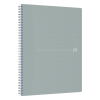 Oxford Origin cahier à spirale A4+ ligné 90 g/m² 70 feuilles - gris clair 400150003 260265 - 2