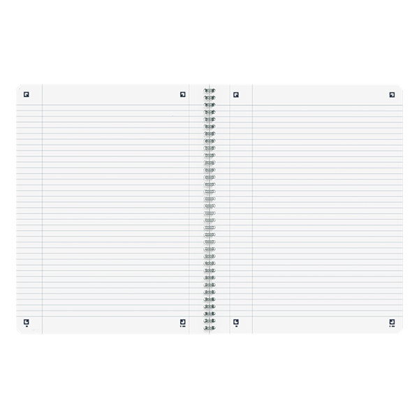 Oxford Origin cahier à spirale A4+ ligné 90 g/m² 70 feuilles - gris clair 400150003 260265 - 3