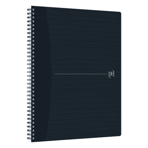 Oxford Origin cahier à spirale A4+ ligné 90 g/m² 70 feuilles - noir 400149999 260263 - 2