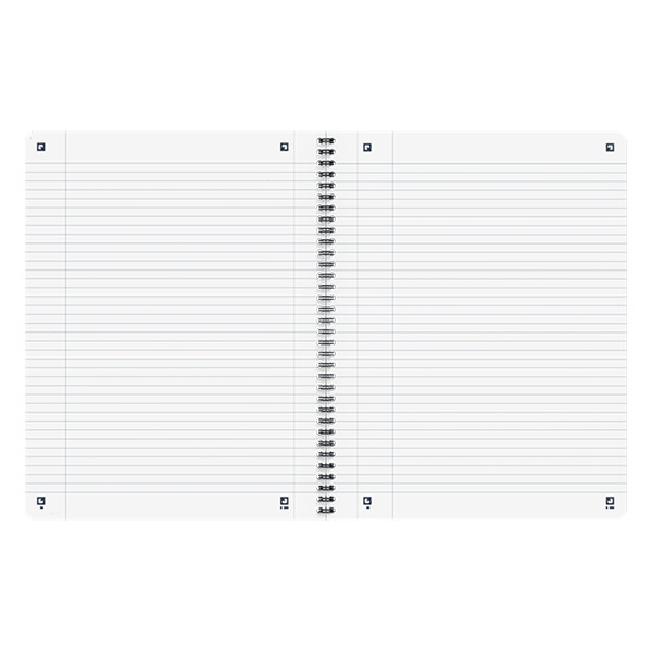 Oxford Origin cahier à spirale A4+ ligné 90 g/m² 70 feuilles - noir 400149999 260263 - 3