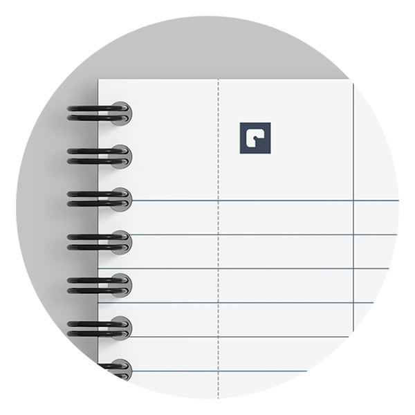 Oxford Origin cahier à spirale A4+ ligné 90 g/m² 70 feuilles - noir 400149999 260263 - 4