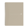 Oxford Origin cahier à spirale A4+ ligné 90 g/m² 70 feuilles - sable 400150004 260266 - 1