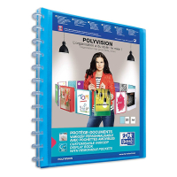 Oxford Polyvision Vario-Zipp album de présentation souple A4 (20 pochettes) - bleu 100205599 237561