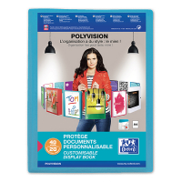 Oxford Polyvision album de présentation souple A4 (20 pochettes d'insertion) - bleu 100206087 237554