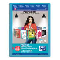 Oxford Polyvision album de présentation souple A4 (40 pochettes) - bleu 100206231 237556