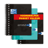 Oxford School A5+ cahier à spirale ligné 90 g/m² 80 feuilles 17 trous (3 pièces) 400167383 400190260 260300 - 1