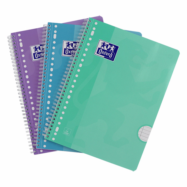 Oxford School cahier à spirale A4+ ligné 90 g/m² 80 feuilles 23 trous (3 pièces) - pastel 400171665 400190207 260296 - 6