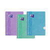Oxford School cahier à spirale A4+ ligné 90 g/m² 80 feuilles 23 trous (3 pièces) - pastel 260296 - 1
