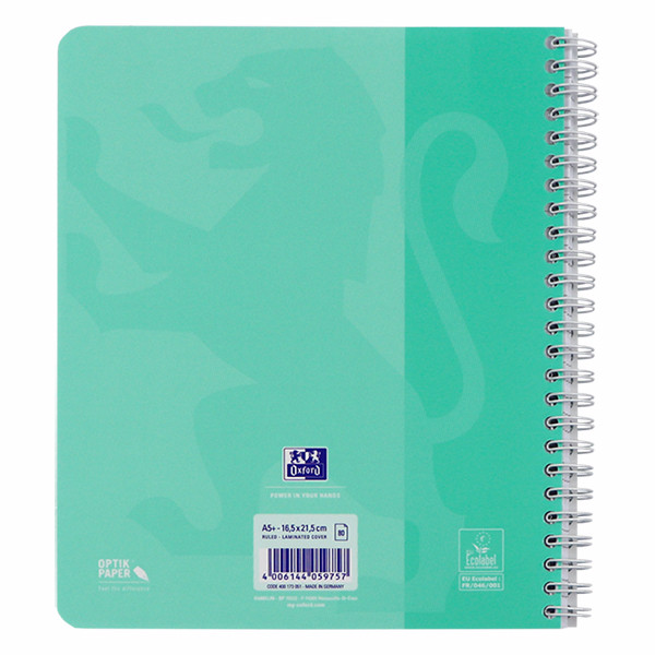 Oxford School cahier à spirale  A5+ ligné 90 g/m² 17 trous 80 feuilles pastel (3 pièces) 400171666 400190223 260297 - 5