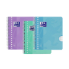 Oxford School cahier à spirale  A5+ ligné 90 g/m² 17 trous 80 feuilles pastel (3 pièces)