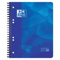 Oxford School cahier de projets A5+ ligné 90 g/m² 120 feuilles - bleu 400095497 260086