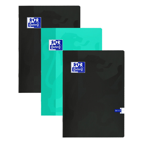 Oxford School cahier ligné A4 assortiment 3 pièces 36 feuilles 400094579 260192 - 1