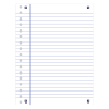 Oxford School papier perforé A5 ligné 90 g/m² 100 feuilles (17 trous) 400129500 260188 - 2