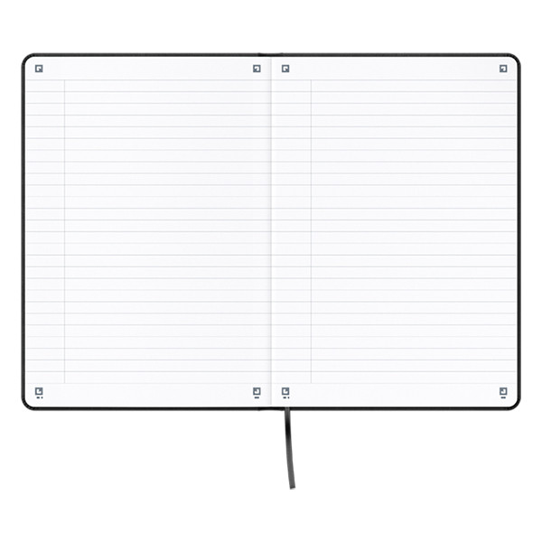 Oxford Signature carnet de notes A5 ligné 90 g/m² 80 feuilles - noir 400154943 260228 - 5