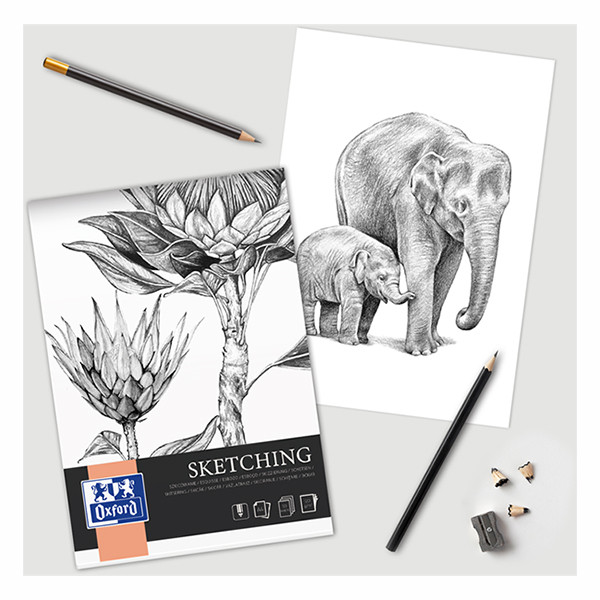 Oxford Sketching bloc de croquis A3 120 g/m² (50 feuilles) 400166120 237642 - 3