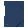 Oxford Top File+ chemise à élastique en carton A4 - bleu foncé 400116325 260133