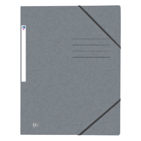 Oxford Top File+ chemise à élastique en carton A4 - gris 400116327 260135 - 1