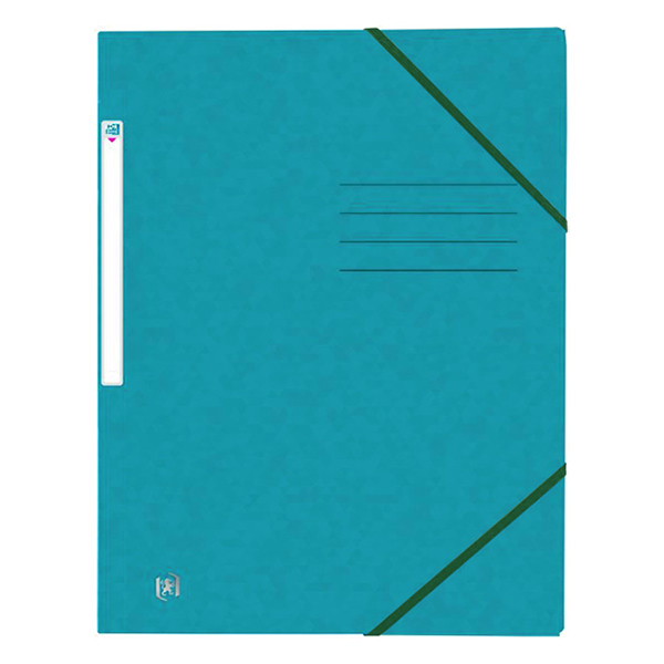 Oxford Top File+ farde à élastique en carton A4 - aqua 400116326 260134 - 1