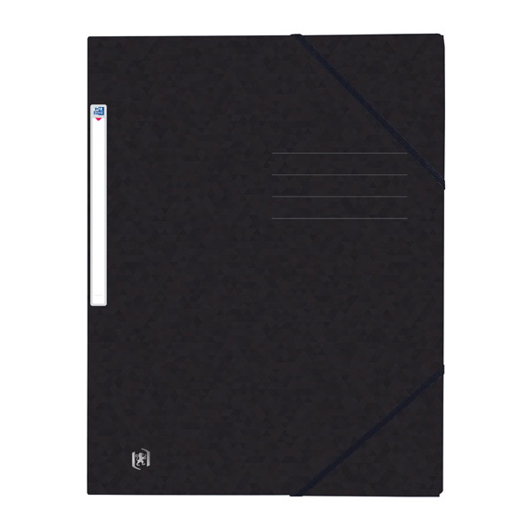 Oxford Top File+ farde à élastique en carton A4 - noir 400116306 260129 - 1