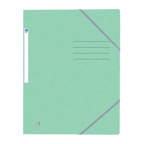 Oxford Top File+ farde à élastique en carton A4 - vert pastel 400116356 260140 - 1