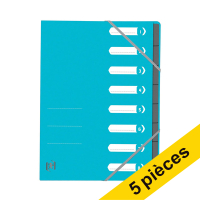 Oxford Top File+ trieur (8 onglets) (5 pièces) - bleu clair