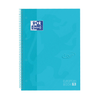 Oxford Touch cahier à spirale A4+ 90 g/m² 80 feuilles ligné - bleu pastel 400138327 260290