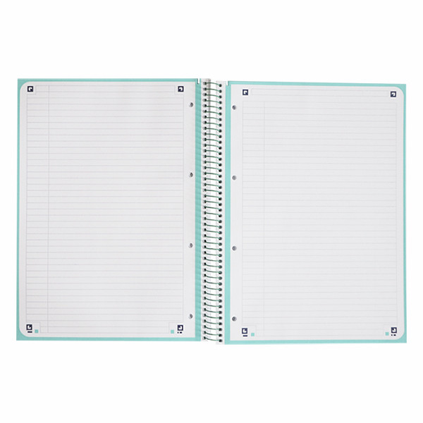 Oxford Touch cahier à spirale A4+ 90 g/m² 80 feuilles ligné - turquoise pastel 400138326 260293 - 3