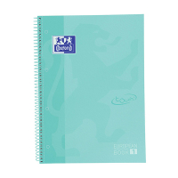 Oxford Touch cahier à spirale A4+ 90 g/m² 80 feuilles ligné - turquoise pastel 400138326 260293
