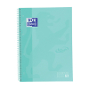 Oxford Touch cahier à spirale A4+ 90 g/m² 80 feuilles ligné - turquoise pastel 400138326 260293 - 1