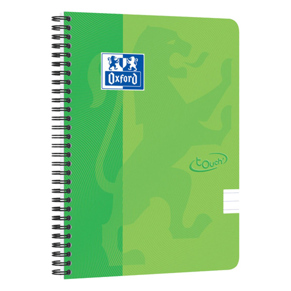 Oxford Touch cahier à spirale A5 ligné 90 g/m² 70 feuilles - vert citron 400118803 260186 - 1