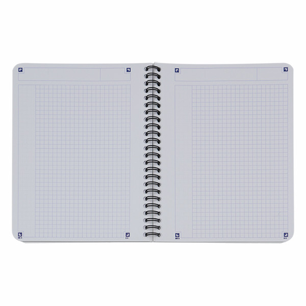 Oxford Touch cahier à spirale A5 quadrillé 90 g/m² 70 feuilles - bleu clair 400104100 260154 - 2