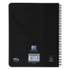 Oxford Touch cahier à spirale A5 quadrillé 90 g/m² 70 feuilles - noir 400134121 260156 - 3