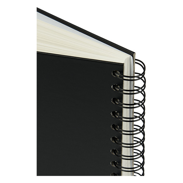 Oxford bloc de croquis à spirale couverture rigide A5 225 g/m² (40 feuilles) - noir 400152645 237634 - 3