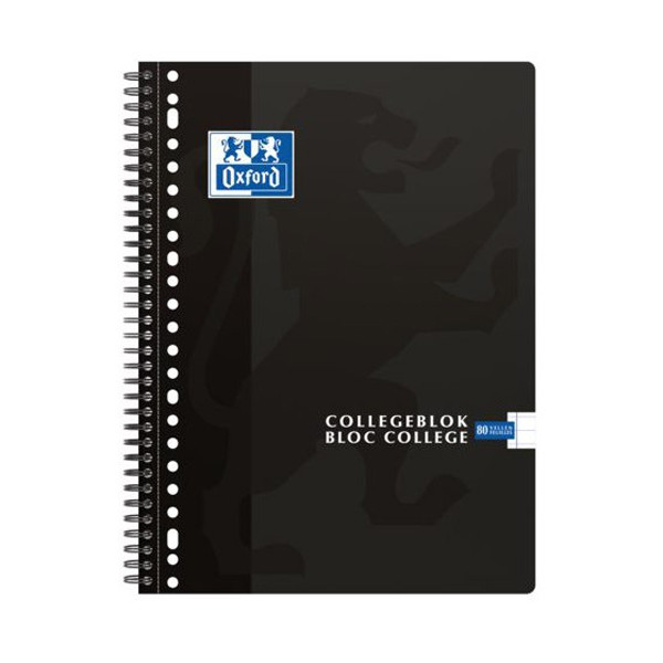 Oxford cahier à spirale A4+ ligné 90 g/m² 80 feuilles (23 trous) 400094450 260078 - 1
