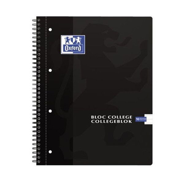 Oxford cahier à spirale A4+ ligné 90 g/m² 90 feuilles (4 trous) 400075531 260077 - 1