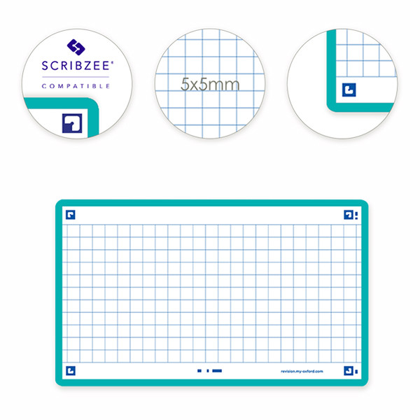Oxford fiches bristol quadrillées A7 (80 pièces) - menthe 400133873 260210 - 3