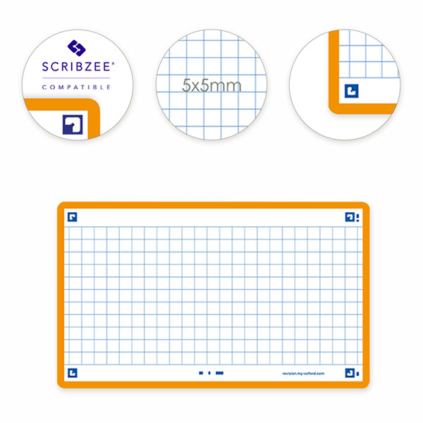 Oxford fiches bristol quadrillées A7 (80 pièces) - orange 400133870 260211 - 3