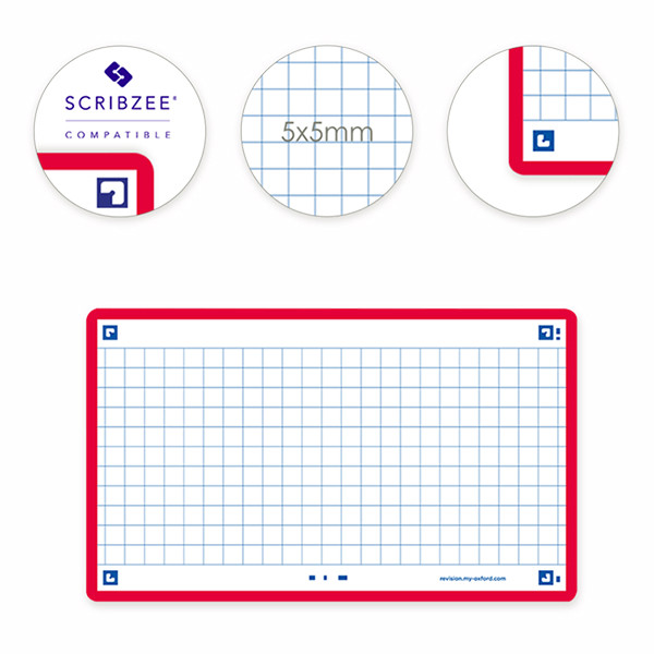 Oxford fiches bristol quadrillées A7 (80 pièces) - rouge 400133858 260213 - 4