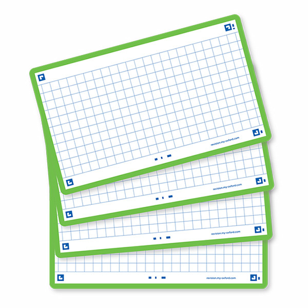 Oxford fiches bristol quadrillées A7 (80 pièces) - vert 400133872 260208 - 4